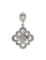 Подвеска из белого золота c бриллиантами