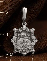 Образок из белого золота 585 пробы