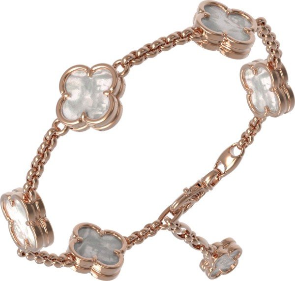 Браслет из золота c перламутром