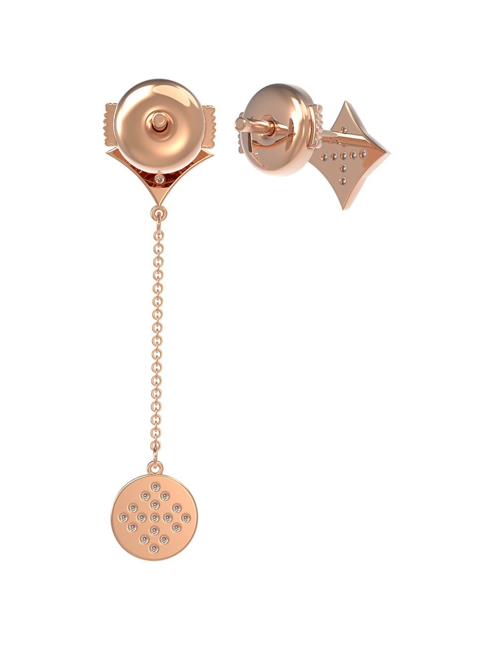 Серьги из золота c бриллиантами