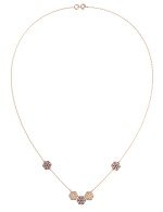 Колье из золота c лазуритом и перламутром