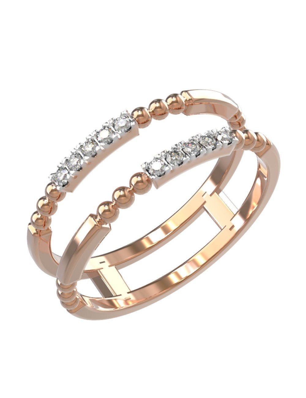 Кольцо из золота c бриллиантами