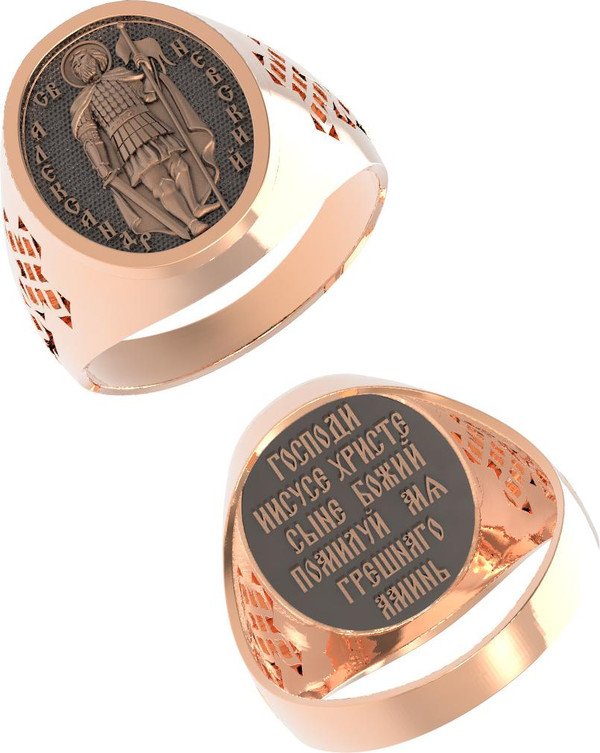 Кольцо из красного золота 585 пробы