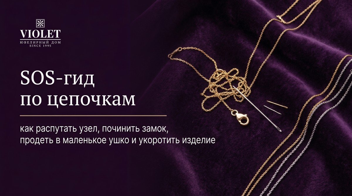 SOS-гид по цепочкам: как распутать узел, починить замок, продеть в маленькое ушко и укоротить изделие