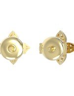 Серьги из лимонного золота c бриллиантами