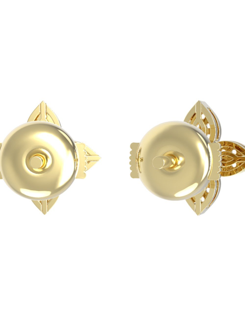 Серьги из лимонного золота c бриллиантами