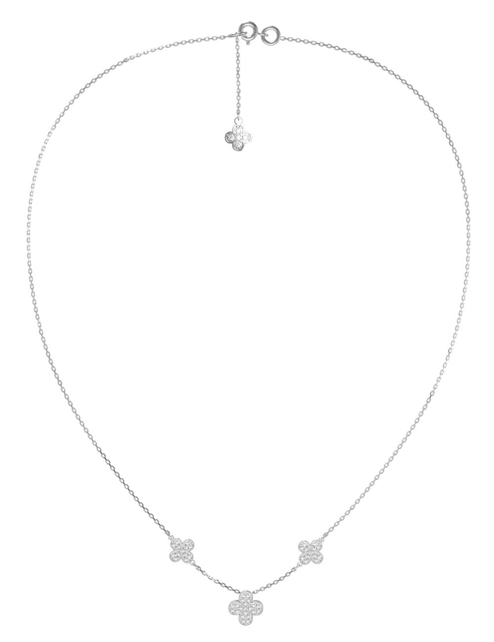 Колье из белого золота c бриллиантами