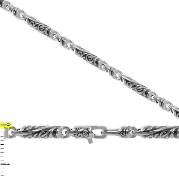 Браслет из белого золота 585 пробы