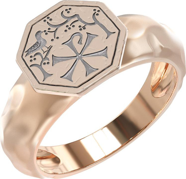 Кольцо из красного золота 585 пробы