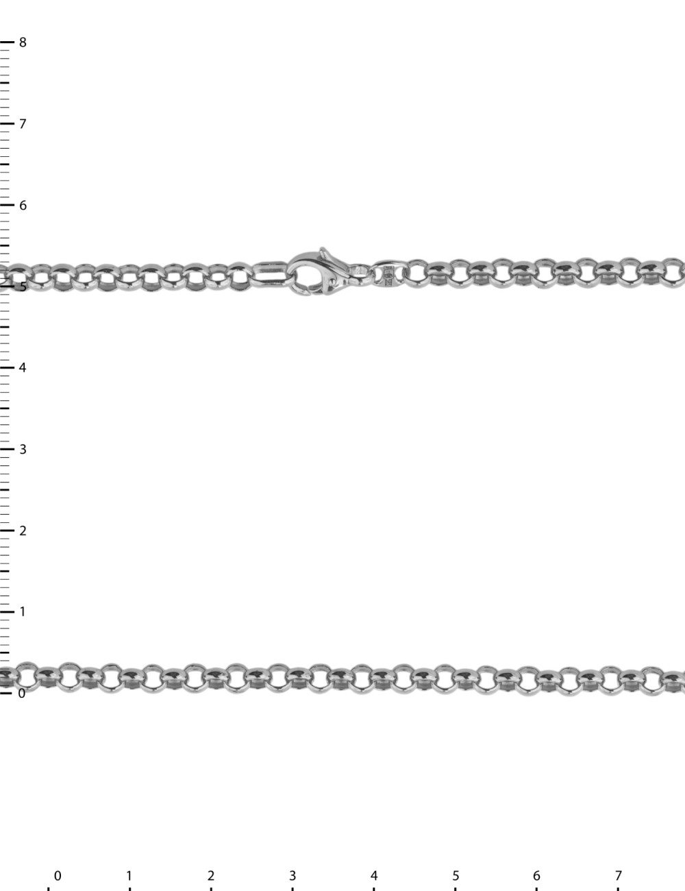 Цепь из белого золота