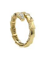 Кольцо из лимонного золота c бриллиантами