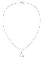 Колье из золота c бриллиантами и перламутром