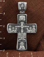 Крест из белого золота