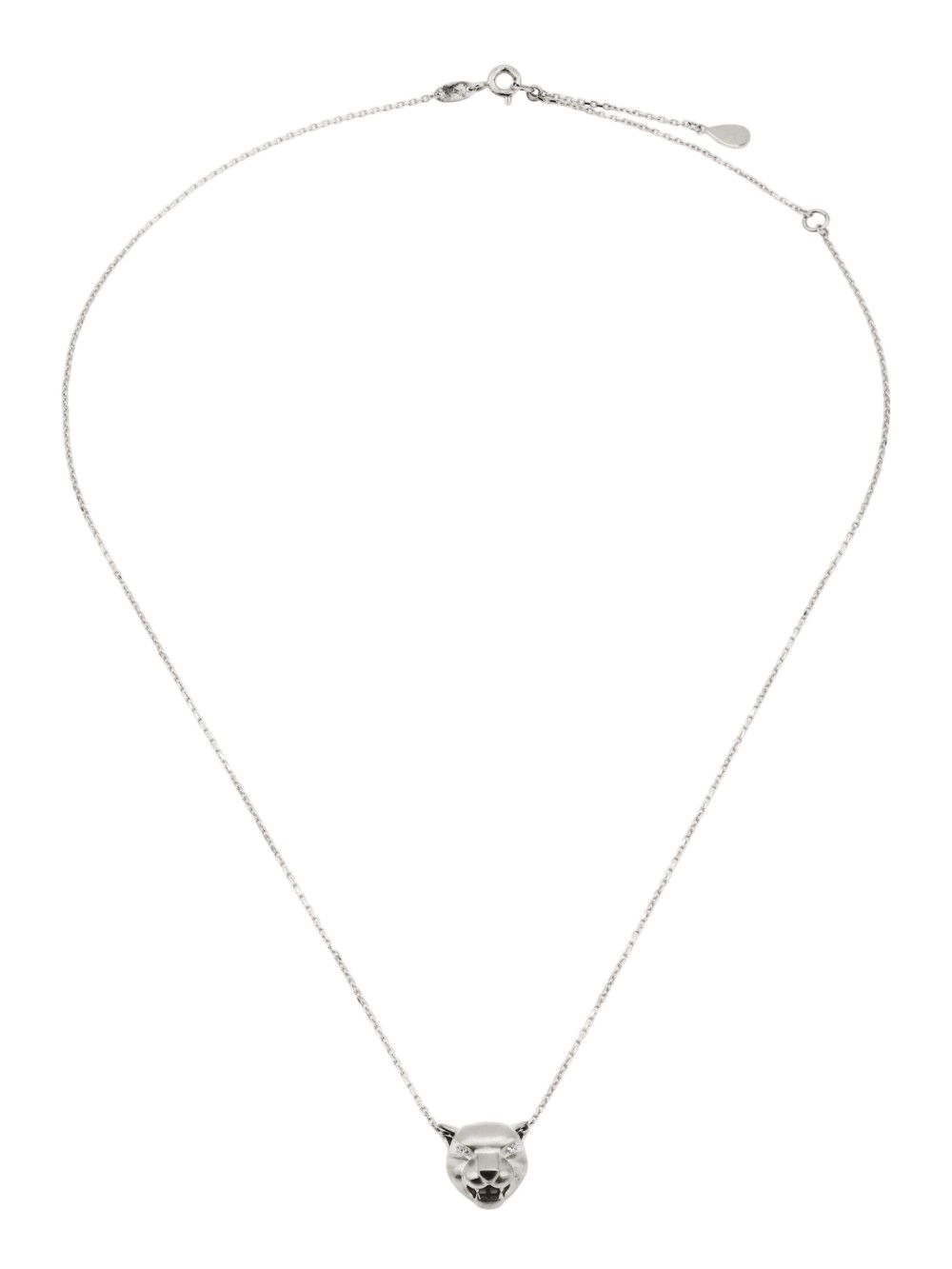 Колье из белого золота 585 пробы c бриллиантами