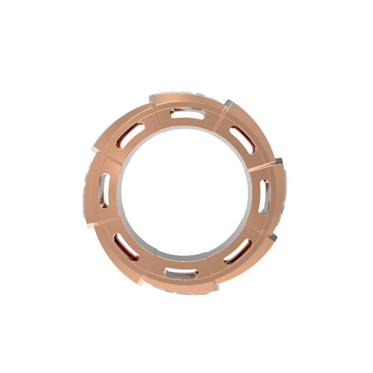 Подвеска из красного золота 585 пробы c перламутром