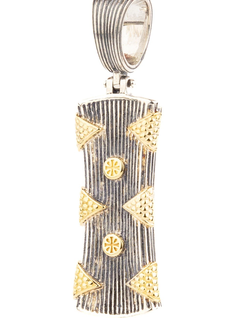 Подвеска из серебра и золота c рубином