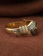 Кольцо из лимонного золота