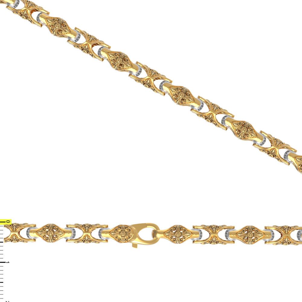 Браслет из лимонного золота 585 пробы