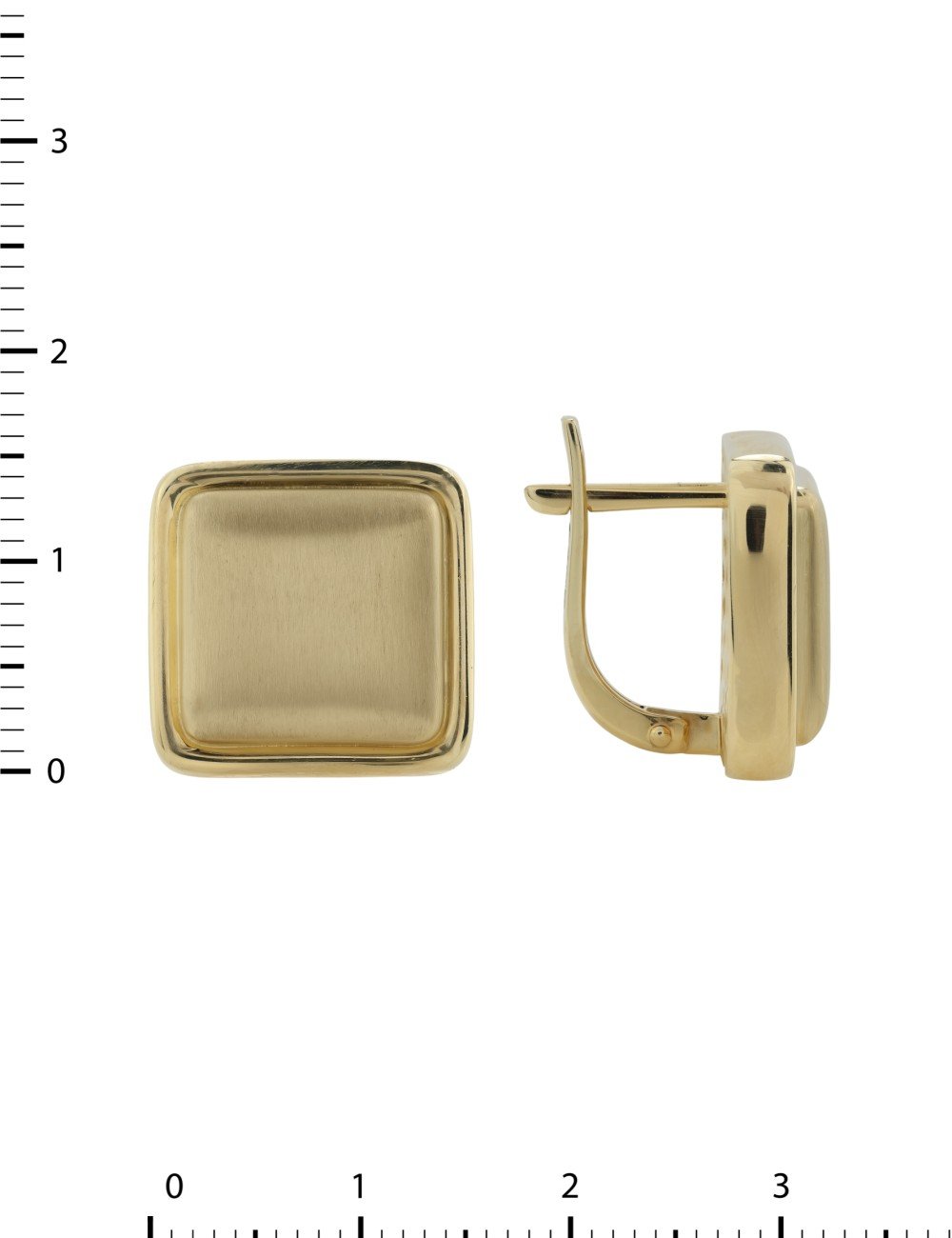 Серьги из лимонного золота