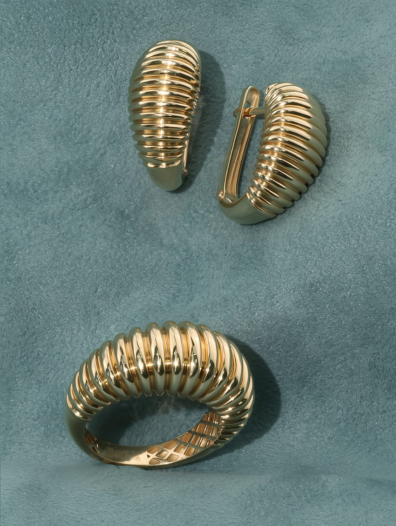 Кольцо из лимонного золота 585 пробы