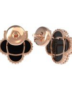 Серьги из золота c ониксом