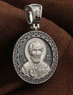 Образок из белого золота