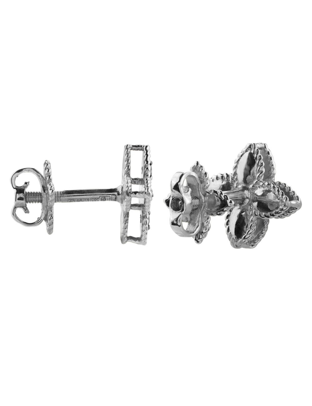 Серьги из белого золота c бриллиантами