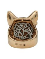 Кольцо из золота c эмалью