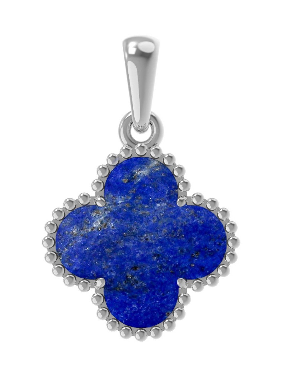 Подвеска из белого золота c лазуритом