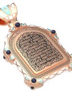 Образок из золота c эмалью, иконописью и темперой