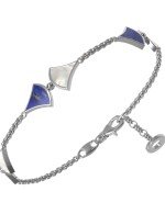 Браслет из белого золота c лазуритом и перламутром