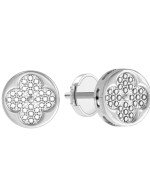 Серьги из белого золота c бриллиантами