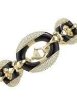 Браслет из лимонного золота c бриллиантами и ониксом