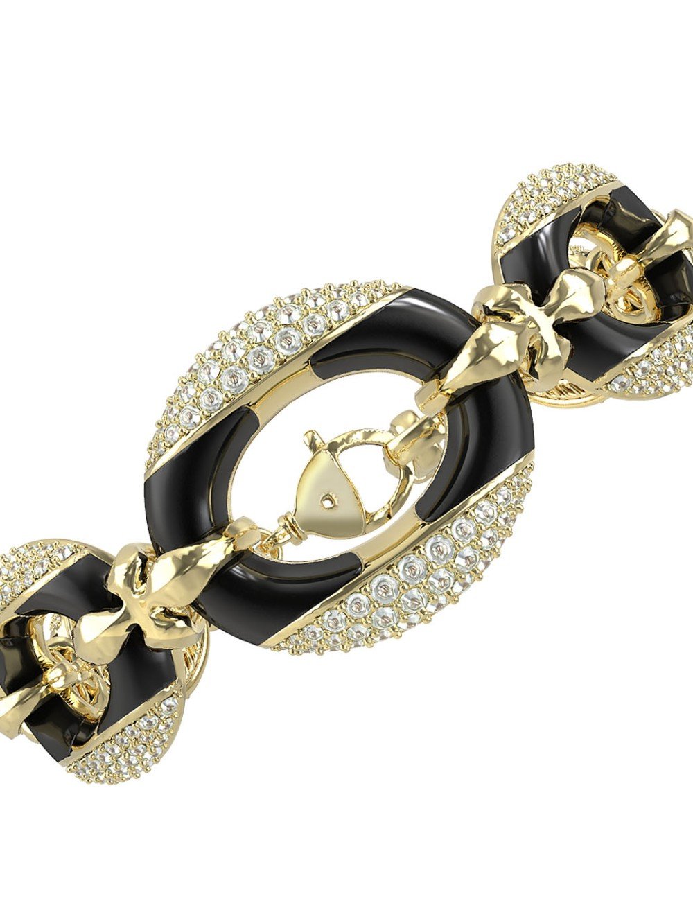 Браслет из лимонного золота c бриллиантами и ониксом