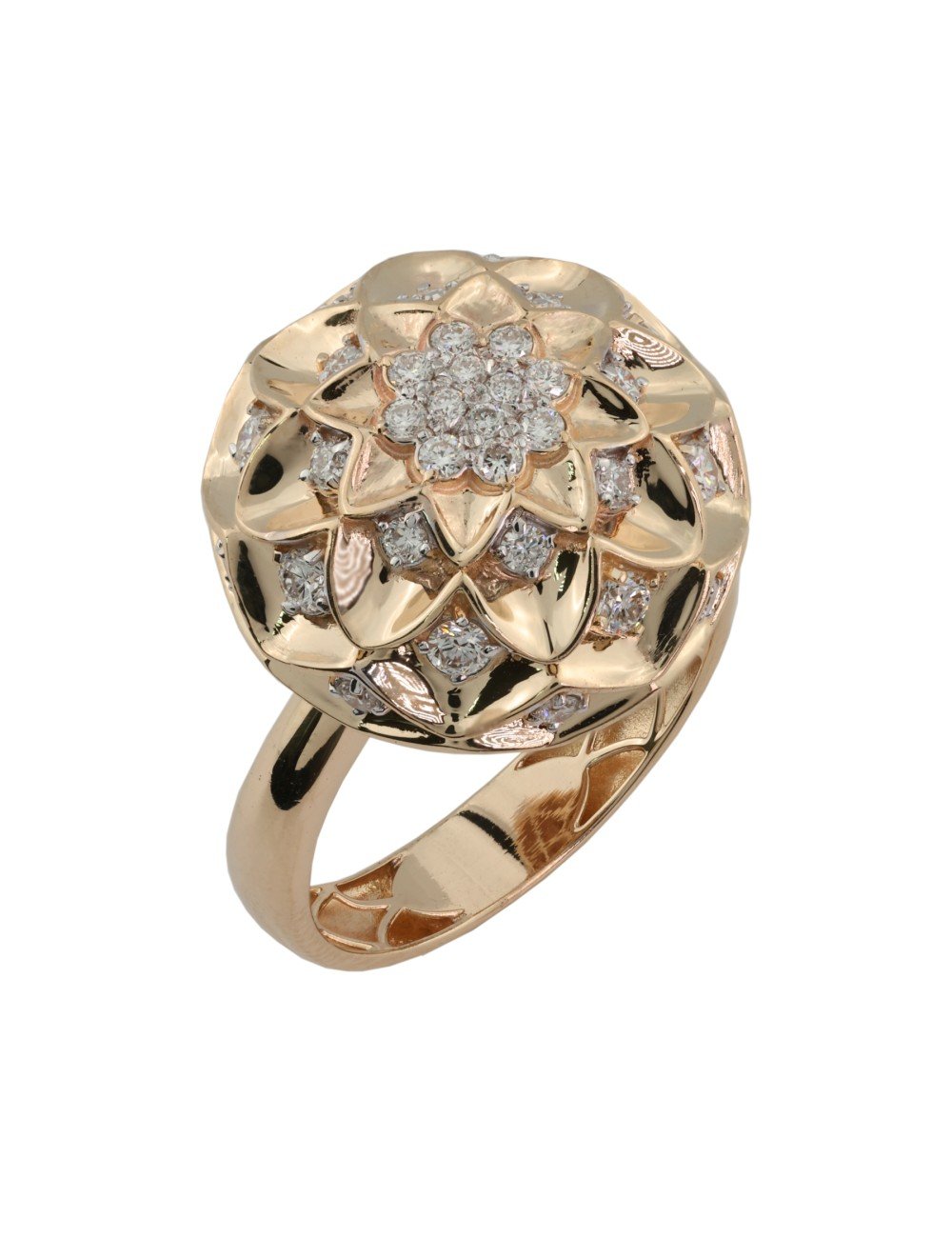 Кольцо из золота c бриллиантами