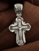Крест из белого золота