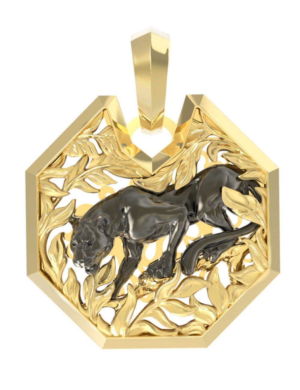 Подвеска из лимонного золота