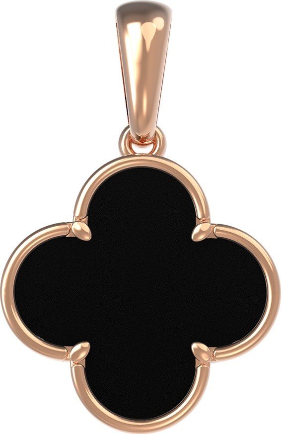 Подвеска из золота c ониксом