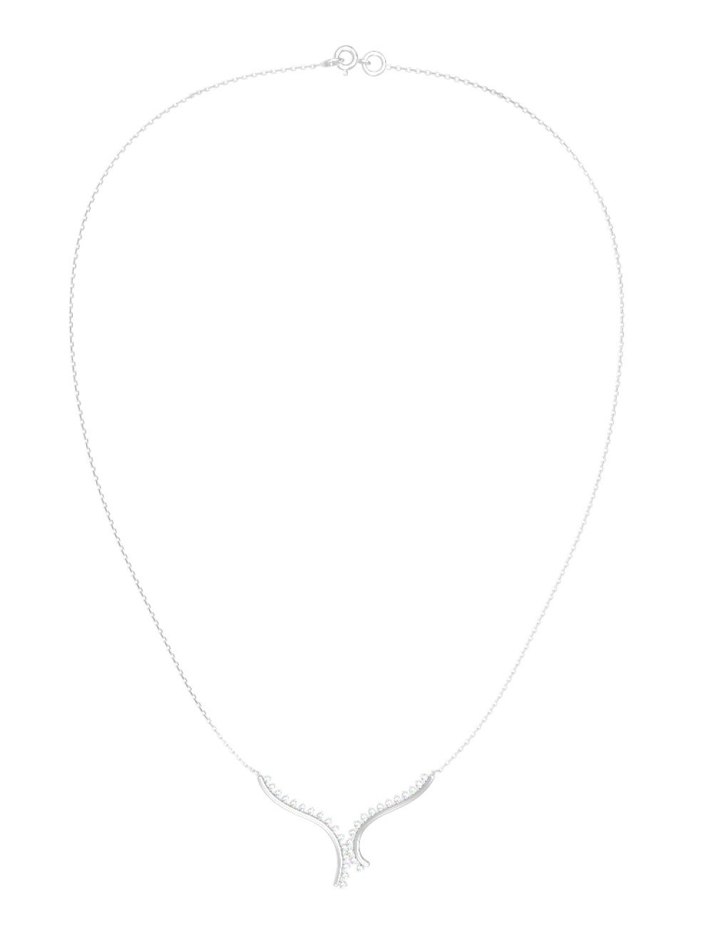 Колье из белого золота c бриллиантами