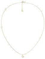 Колье из лимонного золота c перламутром