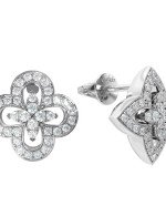 Серьги из белого золота c бриллиантами