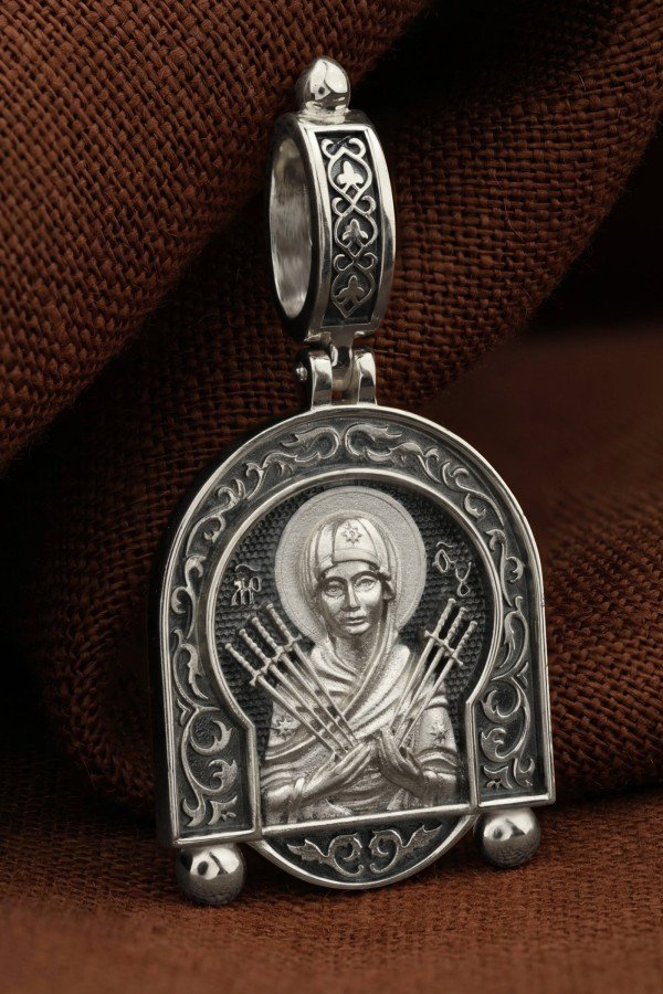 Образок из белого золота