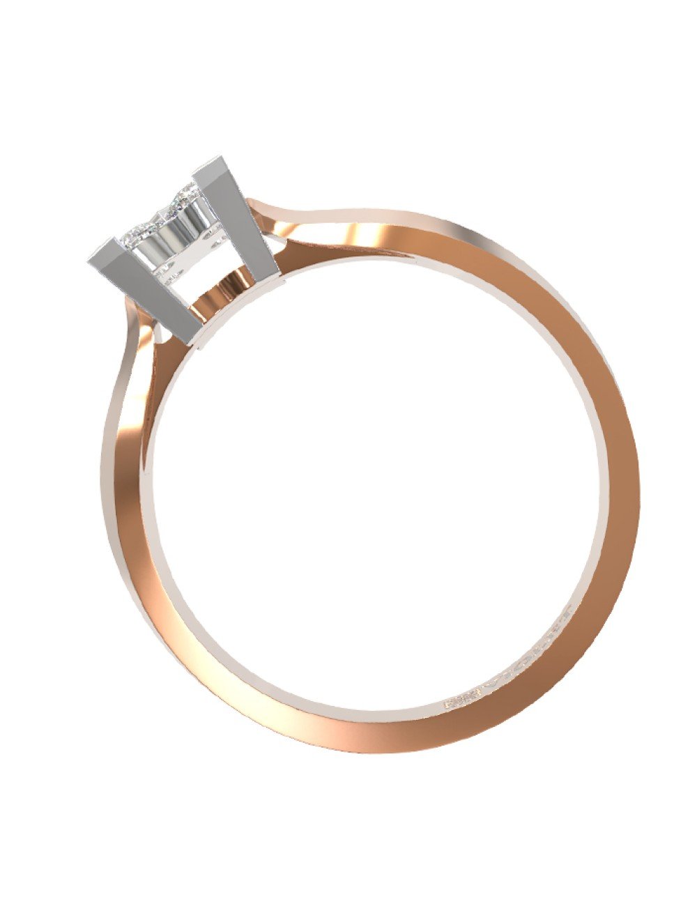 Кольцо из золота c бриллиантами