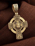 Крест из лимонного золота