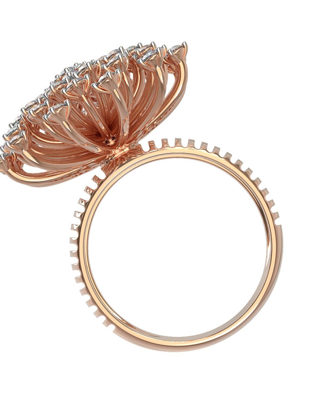 Кольцо из золота c бриллиантами