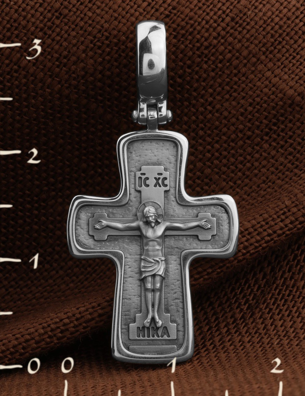 Крест из белого золота