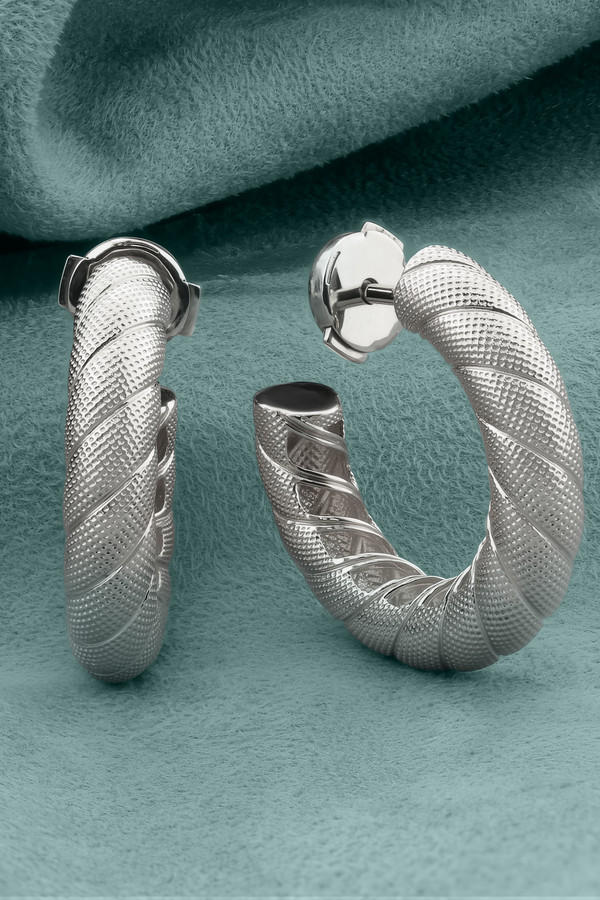 Серьги из белого золота 585 пробы