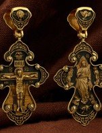 Крест из лимонного золота