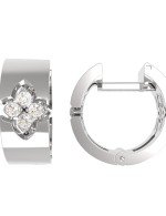 Серьги из белого золота c бриллиантами