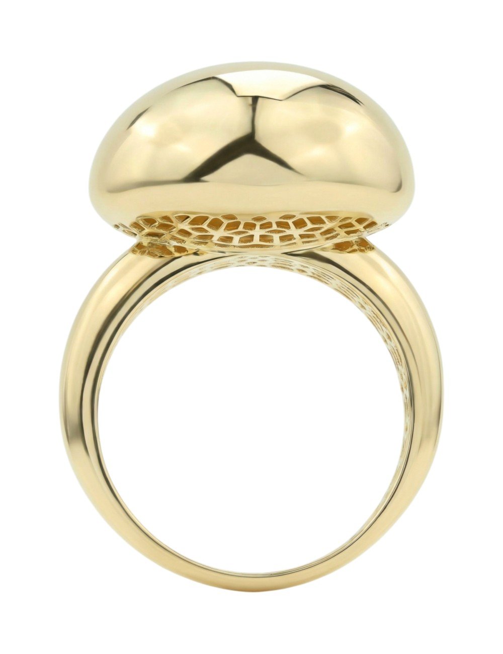 Кольцо из лимонного золота c бриллиантами